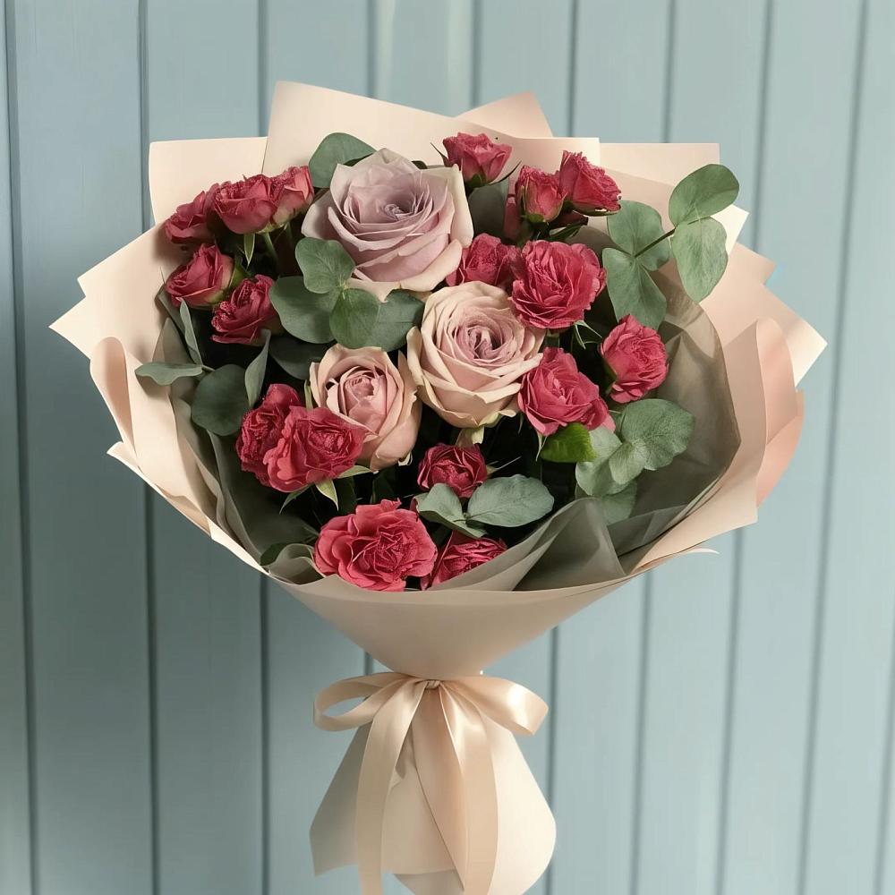 Букет цветов из: Гвоздики и Розы в Пошехонье