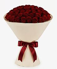 Букет 101 Бордовая роза Блэк Бакарра в Пошехонье