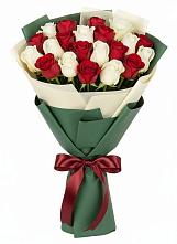 Букет Микс из красных и белых роз #REPLACE_PRED# Пошехонье