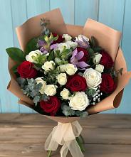 Букет цветов из:  Розы и Альстромерии в Пошехонье