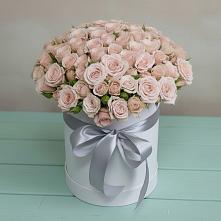 Цветочная композиция из Розы в шляпной коробке в Пошехонье