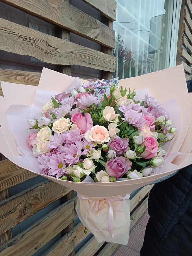 Букет цветов из: Розы и Хризантемы в Пошехонье