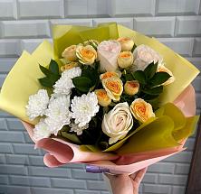 Букет цветов из:  Розы и Хризантемы #REPLACE_PRED# Пошехонье