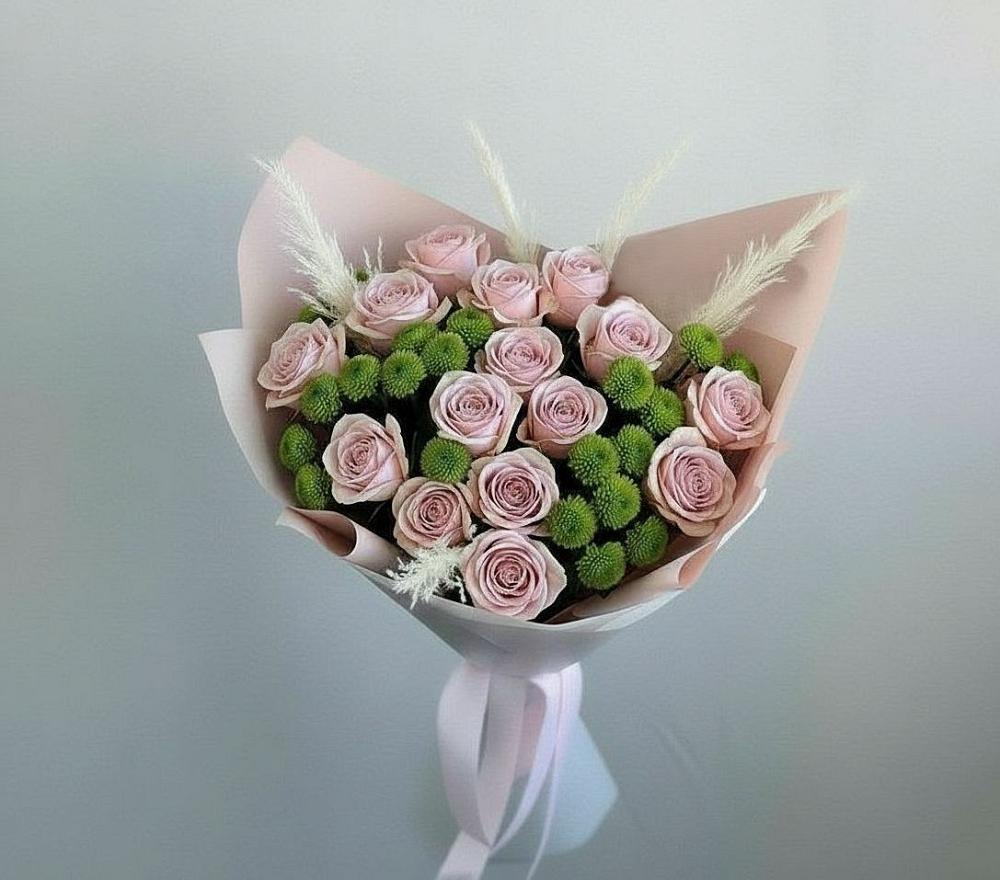 Букет цветов из: Розы и Хризантемы в Пошехонье