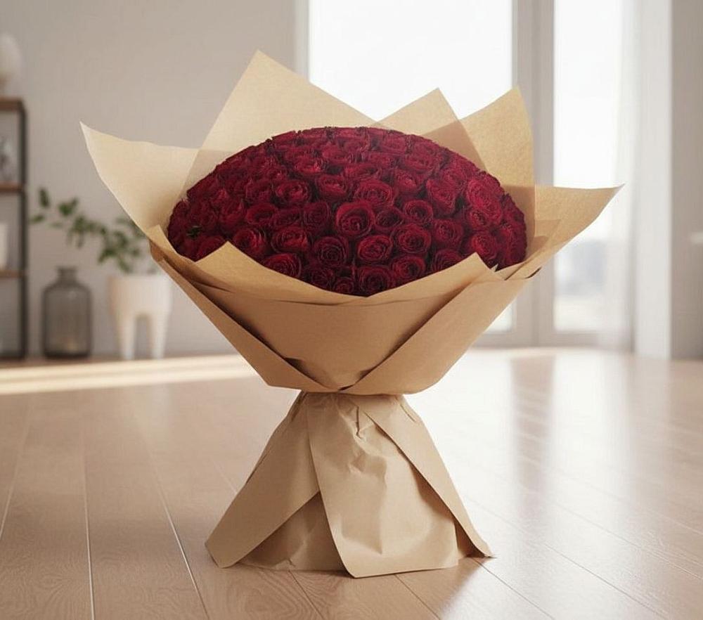 Букет 101 Красная роза в Пошехонье