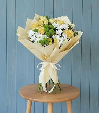 Букет цветов из:  Хризантемы и Розы #REPLACE_PRED# Пошехонье