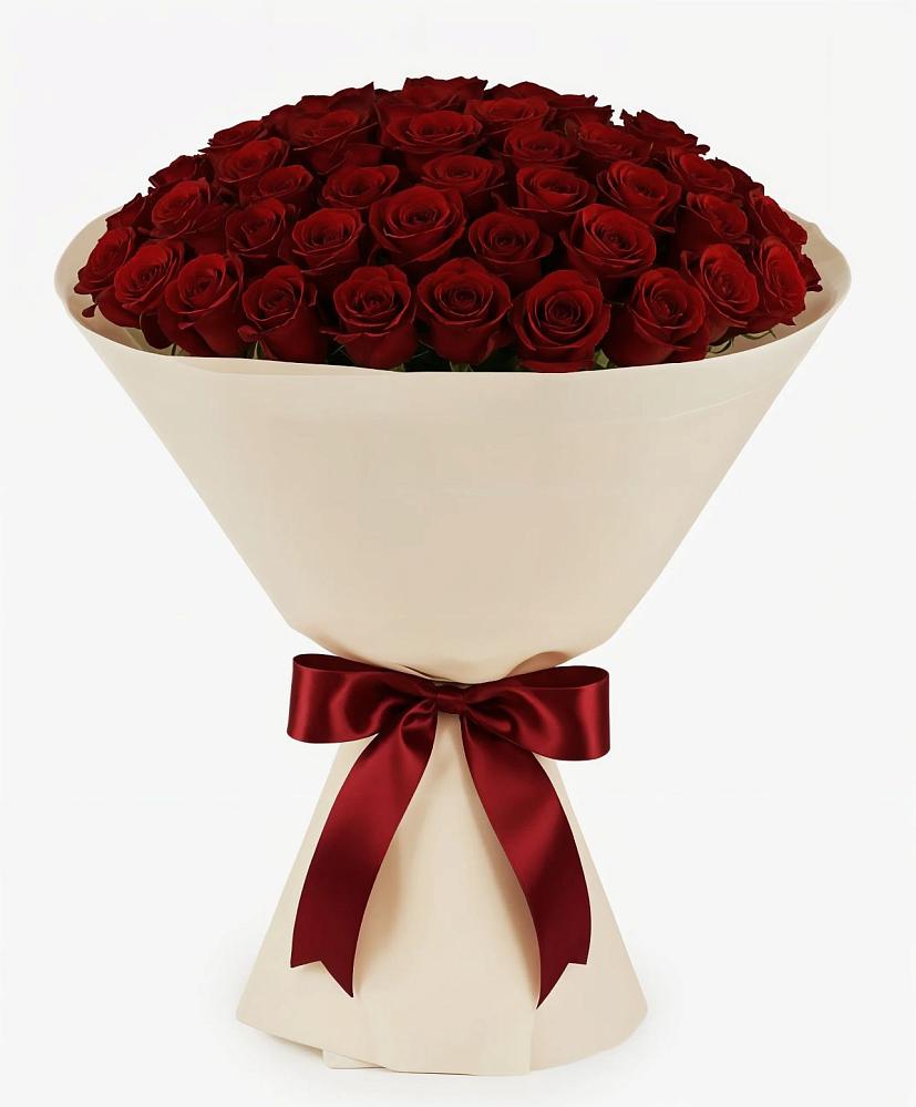 Букет 101 Бордовая роза Блэк Бакарра в Пошехонье